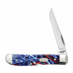 Нож перочинный Patriotic Kirinite Smooth Mini Trapper + зажигалка 207 ZIPPO 50508_207