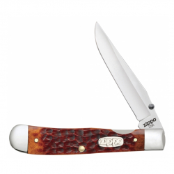 Нож перочинный Chestnut Bone Standard Jigged Trapperlock + зажигалка 207 ZIPPO 50599_207