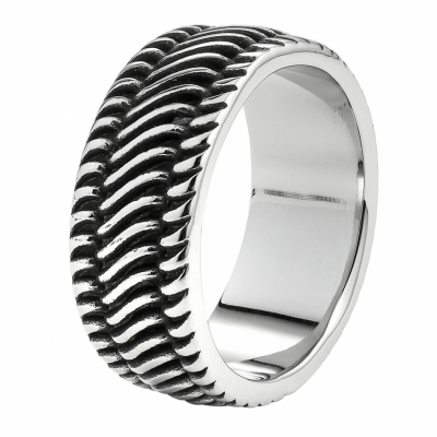 Кольцо Tyre Shape Ring с орнаментом в форме шины (22,3 мм) ZIPPO 2007184 